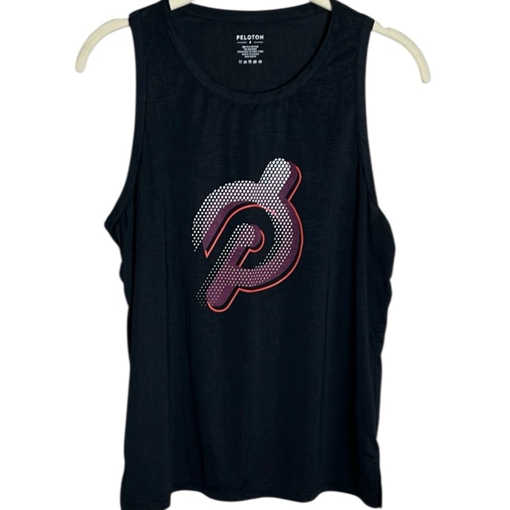 Peloton Black Logo Tank Top Sz S